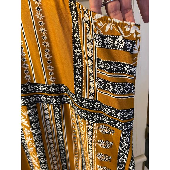 Maurice’s Plus Size Dress Sleeveless– Mustard Boho Stripe Size 3X - Picture 5 of 13